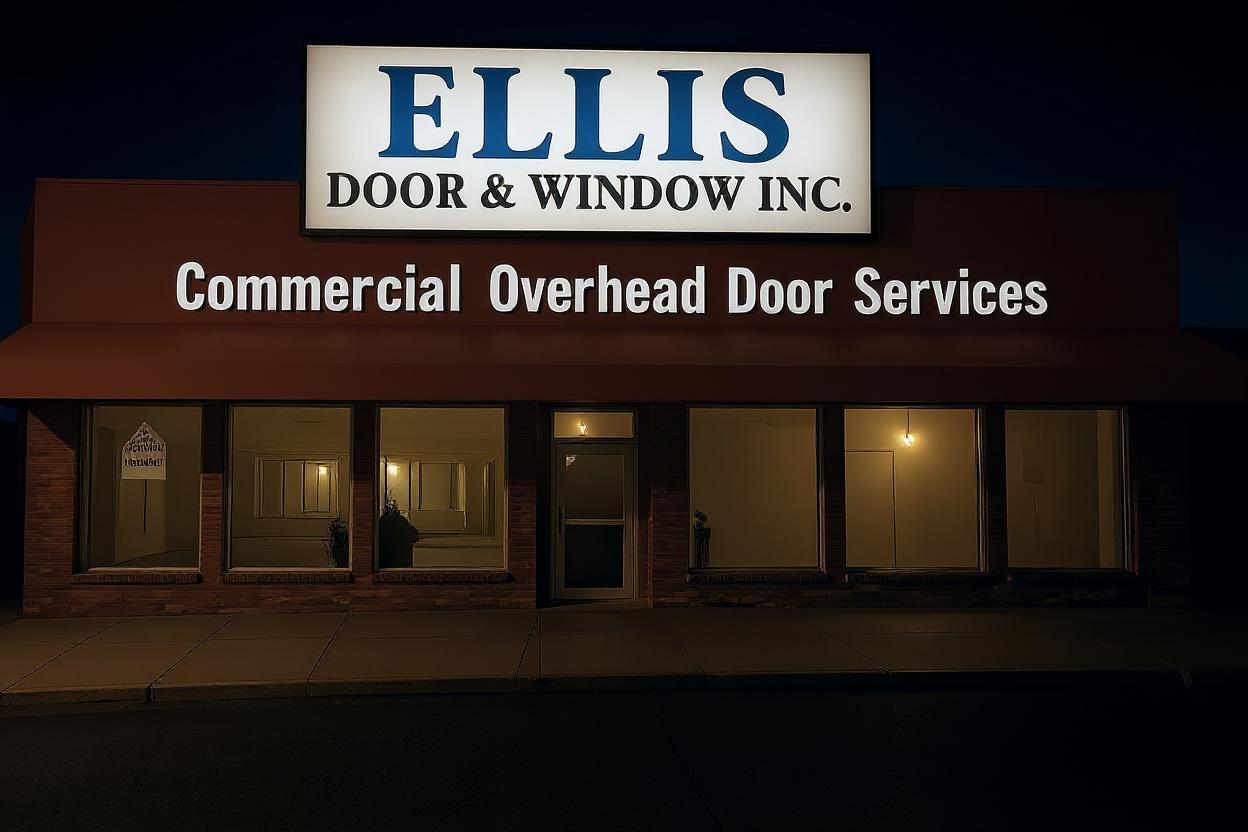 Ellis Commercial Overhead Doors - Modern commercial door showroom and service facility in Lima, Ohio